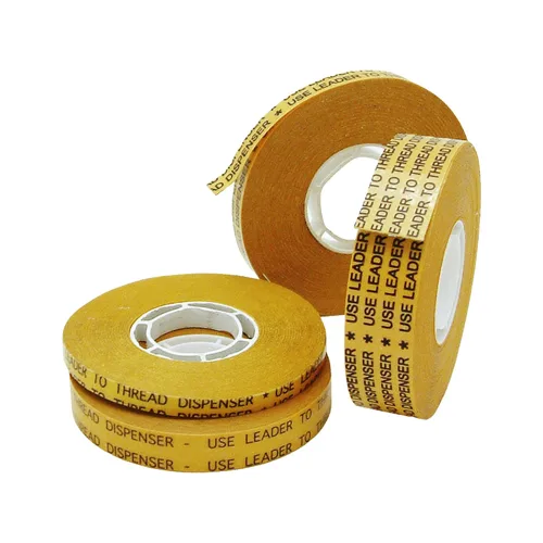 Miniatura 4 de JVCC ATG Tape [Acid Neutral] (ATG-7502): 3/4 pulg. x 36 yardas (Adhesivo transparente sobre revestimiento dorado)
