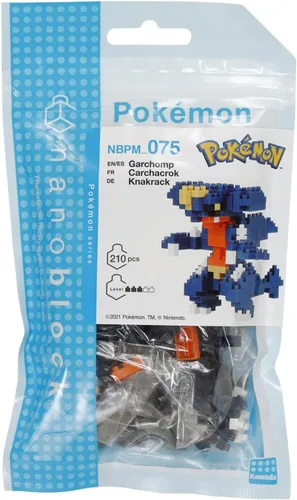 Miniatura 2 de Nanoblock - Garchomp [Pokémon], kit de construcción de la serie Pokémon, 210