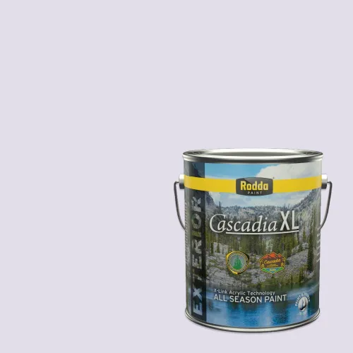 Miniatura 39 de Rodda Paint CASCADIA XL Pintura e imprimación de satén exterior en uno, cuarto de galón, bikini lavanda