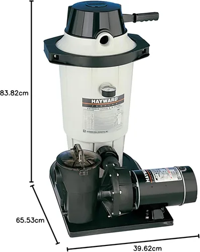 Miniatura 4 de Hayward W3EC50C93S Perflex 1.5 HP Sistema de bomba de filtro de piscina de tierra de diatomeas para piscinas sobre el suelo