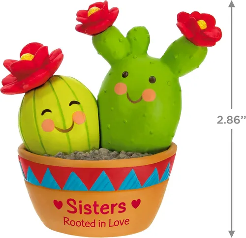 Miniatura 5 de Adorno de Navidad colgante Hallmark Keepsake 2023, arraigado en amor, regalo de cactus para hermana