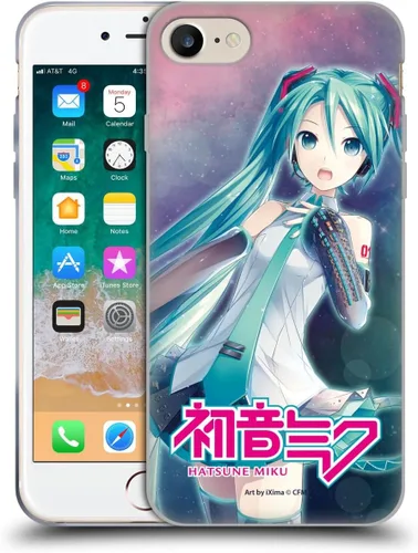 Miniatura 153 de Head Case Designs Licencia Oficial Hatsune Miku Gráficos Lindos Carcasa de Gel [Protección de Grado Militar] Compatible con Apple iPhone 7