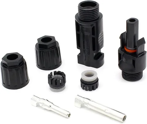 Miniatura 2 de 25 pares/50 conectores solares, conector impermeable IP67 macho y hembra (25 pares de conectores solares)