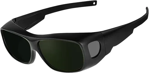 Miniatura 5 de Gafas de soldadura, lente de soldadura de seguridad envolvente, gafas de soldadura, arañazos, antideslizantes, protección UV No. 5 Verde oscuro