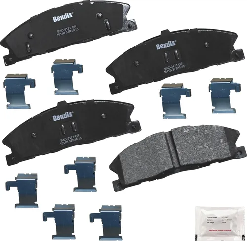 Miniatura 116 de Pastillas de freno delanteras cerámicas Bendix Priority1 CFC2302 para Hyundai Elantra 2021, Sonata 2022-2020, Kia K5 2023-2021