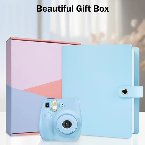 Miniatura 3 de Álbum de fotos de 256 bolsillos para cámara Fujifilm Instax Mini, libro de fotos con cubierta de cuero para fotos Polaroid, álbum de fotos de 2x3