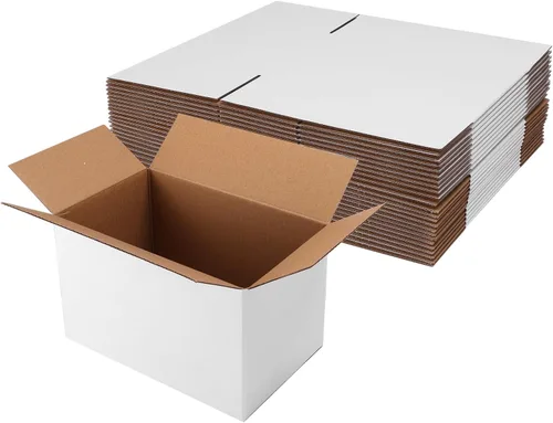 Miniatura 40 de Hoikwo Paquete de 40 cajas de envío de 4 x 4 x 2 para pequeñas empresas, cajas de cartón de embalaje negras, caja de embalaje de correo móvil