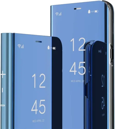 Miniatura 10 de LEMAXELERS Funda para Galaxy Note 20 Ultra Slim Mirror Design Clear View Flip Bookstyle Ultra Slim Funda protectora con función atril para Galaxy