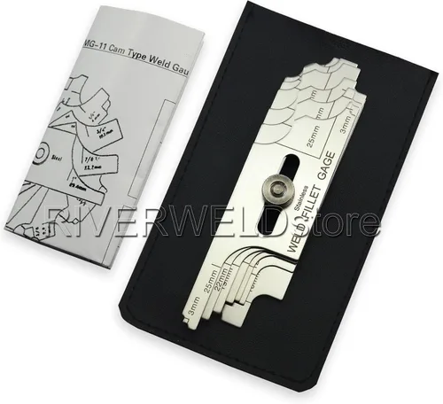 Miniatura 27 de RIVERWELD Juego de Calibradores de Soldadura de Filete de 7 Piezas Calibrador MG-11 Rl Calibradores de Profundidad Prueba de Inspección de Soldadura