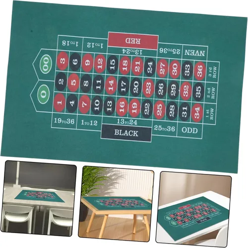 Miniatura 9 de Poker Boarg - Tapete de mesa de juego impermeable plegable para juegos de póquer, tapete de fieltro, reuniones familiares, fiestas temáticas