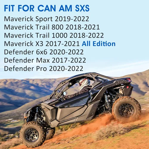 Miniatura 2 de Pastillas de Freno Sintetizadas Delanteras y Traseras para Can Am Maverick X3 Sport/Trail 800/1000 2017-2021 Defender 6x6/Max/Pro