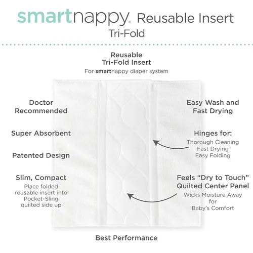 Miniatura 4 de Amazing Baby SmartNappy Cubre pañal de mezclilla NextGen Hybrid Azul pastel