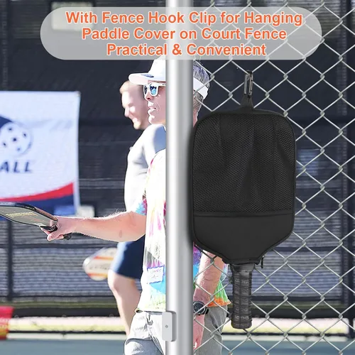 Miniatura 4 de Cosmos 2 piezas de Pickleball Paddle Cover Paddle Case Bag Pickleball Raqueta Sleeve y Ball Storage Mesh Pocket para Pickle Ball Equipamiento De