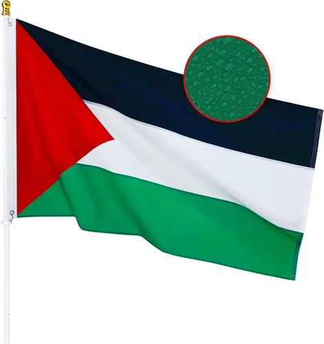 Miniatura 10 de Bandera de México de 3 x 5 pies para exteriores, nailon resistente, rayas cosidas, a prueba de decoloración, de larga duración, bandera nacional