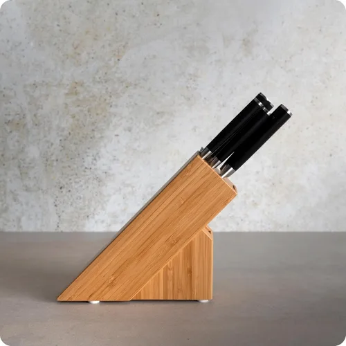 Miniatura 5 de Shun Juego clásico de 5 piezas de bloque delgado, incluye chef de 8 pulgadas, cuchillos de cocina de 3.5 pulgadas y 6 pulgadas, juego de bloques