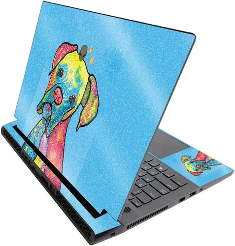 Miniatura 124 de MightySkins - Skin brillante con purpurina para Alienware M17 R3 (2020) y M17 R4 (2021) - Diversión de los años 90 Acabado duradero con purpurina