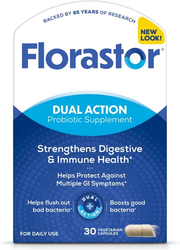 Miniatura 5 de Florastor Paquete de probióticos para la salud digestiva e inmunológica con 54 y 30 cápsulas, probióticos para mujeres y hombres, ayuda a eliminar