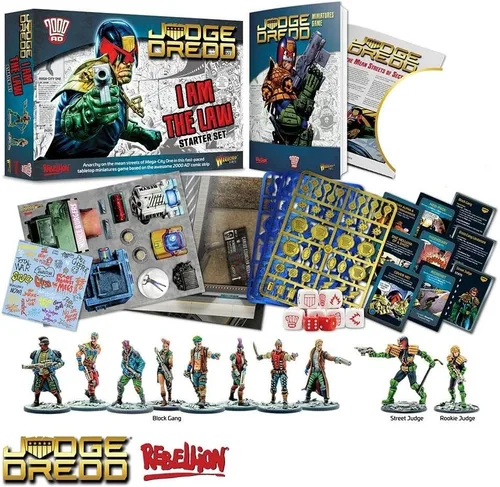 Miniatura 3 de Warlord Judge Dredd I Am The Law - Juego de mesa de estrategia de juego de rol para adultos, juego de mesa distópico futuro estratégico de juego