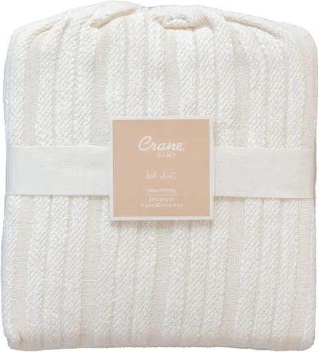 Miniatura 2 de Crane Baby Falda de cuna de ganchillo, falda de cama color crema para cunas, acento festoneado bohemio neutro para bebés niños y niñas, falda