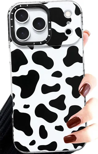 Miniatura 12 de Abbery Diseñado para iPhone 8 Plus/7 Plus/6 Plus/6S Plus Funda transparente con estampado de vaca, linda funda protectora de silicona TPU