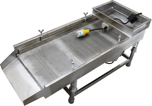 Miniatura 6 de TECHTONGDA Máquina de tamiz lineal eléctrica de tamiz vibratorio recto Máquina de tamiz de acero inoxidable de una capa un motor 0.020 in