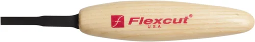 Flexcut Micro cincel, cuchilla de corte afilada de alto carbono, 3/16 pulgadas (0.197 in) para trabajos en miniatura y detalles finos (MT13)
