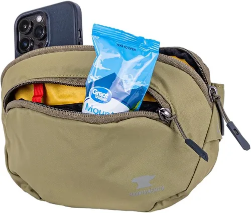 Miniatura 3 de Mountainsmith Vibe - Riñonera de cintura lumbar, correr, senderismo, viajes, pasear perros, actividades al aire libre con 2 bolsillos con Verde oliva