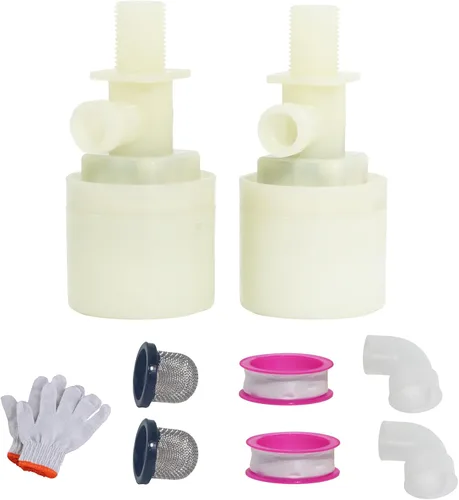 Miniatura 8 de 2 válvulas de flotador de agua, válvula de flotador de tanque de agua con control de nivel de agua (3/4 pulgadas, entrada lateral)