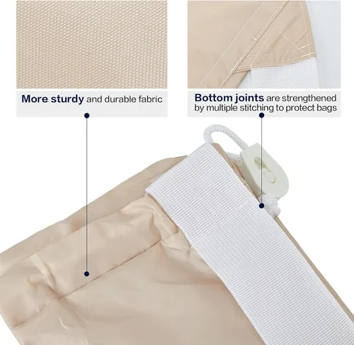 Miniatura 5 de HOMEST Bolsa de Lavandería de Nylon XL con Correa, Organizador Grande de Ropa Sucia, Se Ajusta Fácilmente a un Cesto o Canasta de Lavandería, Puede
