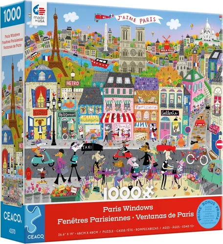 Ceaco - Escaparates - Ventanas de París - Rompecabezas de 1000 piezas