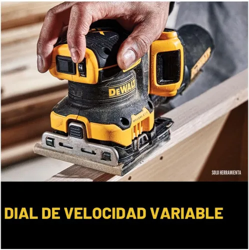 Miniatura 8 de DEWALT Lijadora inalámbrica de velocidad variable de 1/4 hoja sin escobillas MAX XR de 20 V (solo herramienta) (DCW200B)