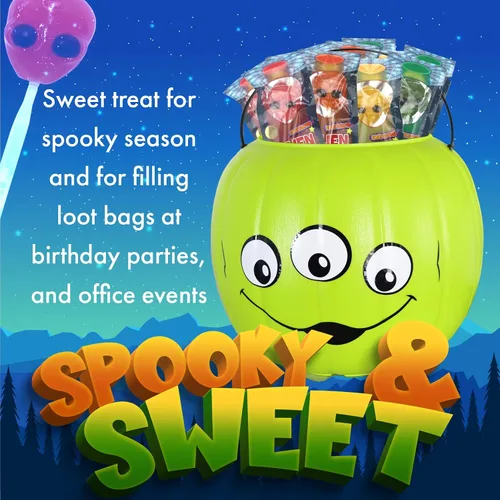 Miniatura 4 de Fusion Select - Paletas de Halloween de Alienígenas - Dulces de Truco o Golosina para Niños - Paletas de Dulces Temáticas de Halloween