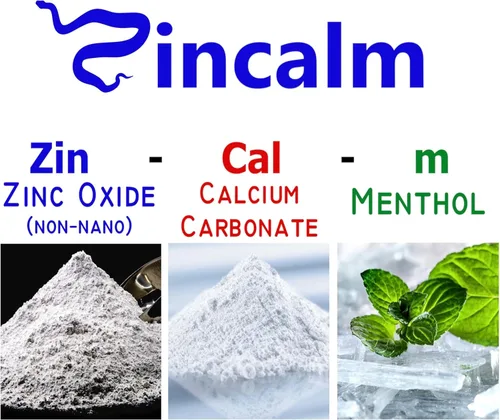 Miniatura 10 de Zincalm - Polvo totalmente natural para cuerpo y pies, concentrado 50% de zinc, sin almidón de maíz, absorción de humedad, antirozaduras, fricción