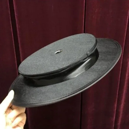 Miniatura 3 de blue-ther Sombrero de copa de magos con agujero Trucos de magia Ilusiones de escenario Accesorios Gimmick Prop se puede utilizar con bastón a base