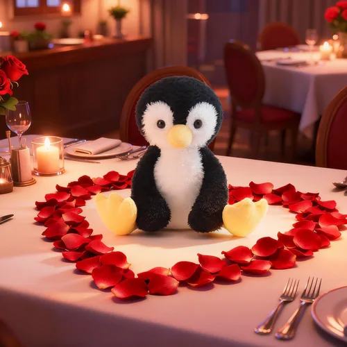 Miniatura 2 de Apricot Lamb Antarctic Toys Peluche de pingüino de terciopelo suave, perfecto para niños (pingüino de terciopelo, 8.5 pulgadas)