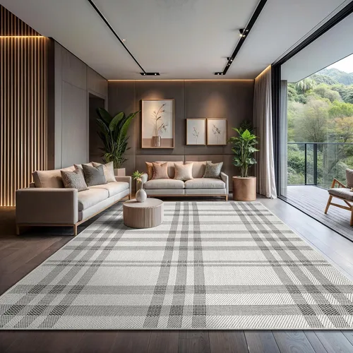 Miniatura 53 de CAMILSON Easy Alfombra de yute, 2 x 3 pulgadas, interiores y exteriores, fibra gris oscuro, para sala de estar, patio y cocina, diseño tejido