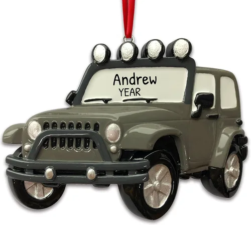 Miniatura 4 de Adorno de Navidad personalizado para licencia de conducir 2024 – Adornos azules de coche de carreras, decoraciones de Navidad de vehículos, adornos