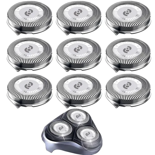 HQ8 Cabezales de repuesto para afeitadoras Philips Norelco Aquatec, compatibles con afeitadoras Philips AT890, AT880, AT841, PT720 PT740, 7180XL,