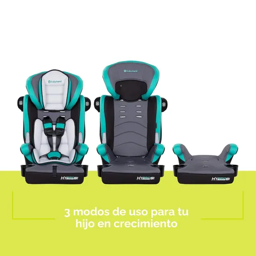Miniatura 3 de Baby Trend Hybrid SI 3 en 1 Asiento elevador combinado para coche con protección contra impactos laterales, Hoboken Teal