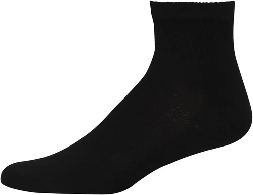 Miniatura 9 de Hanes Calcetines dobles resistentes para hombre, que disipan la humedad del cuello redondo y el tobillo, color blanco y negro, varios paquetes