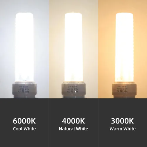 Miniatura 2 de Bombilla LED GU24 de 3000 K, blanco cálido, alto brillo, 1600 lúmenes, para ventilador de techo de baño, 18 W, 23 W, T2, lámpara CFL espiral