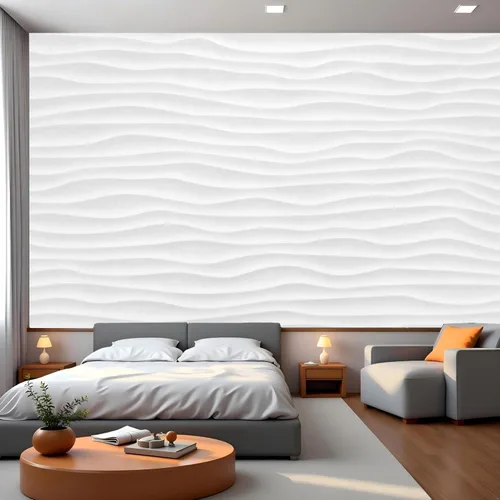 Miniatura 13 de FLFK Papel tapiz autoadhesivo 3D de bloques azules y blancos, murales de pared para despegar y pegar, póster grande para sala de estar, dormitorio