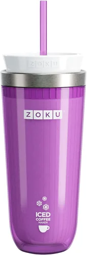 Miniatura 9 de Zoku Cafetera de Café Helado Instantáneo, Enfriador de Bebidas Reutilizable que Enfría Bebidas Calientes en Minutos Sin Dilución, Vaso Portátil