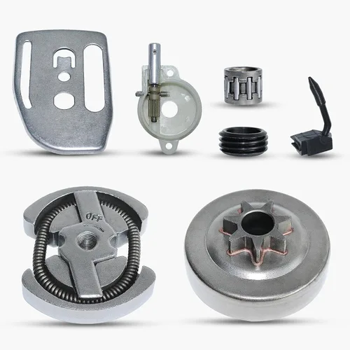 Miniatura 7 de . 325"-7T Spur embrague tambor aguja jaula para Husqvarna 340 345 350 351 353 EPA 445 450 445E 450E Jonsered 2145 2150 McCulloch PM5000 .325"-7