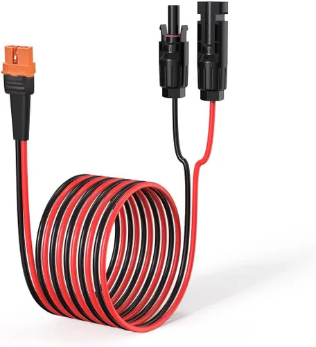 Miniatura 14 de ELFCULB Cable solar a XT60i de 12 AWG de 10 pies 2 10 25 35 50 75 100 pies conector solar a XT60i cable adaptador para estación de energía portátil
