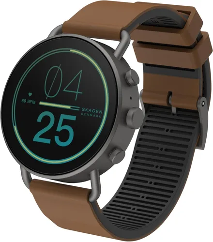Skagen Reloj inteligente con pantalla táctil Gen 6 con Alexa integrado, altavoz, frecuencia cardíaca, oxígeno en sangre, GPS, pagos sin contacto y