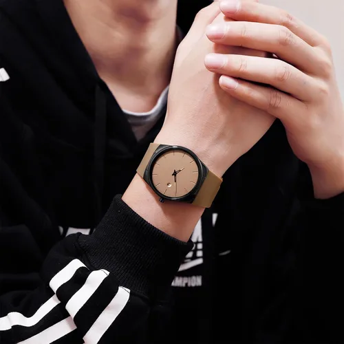 Miniatura 3 de Relojes de pulsera unisex de la moda Relojes de cuarzo analógicos impermeables del reloj del silicón