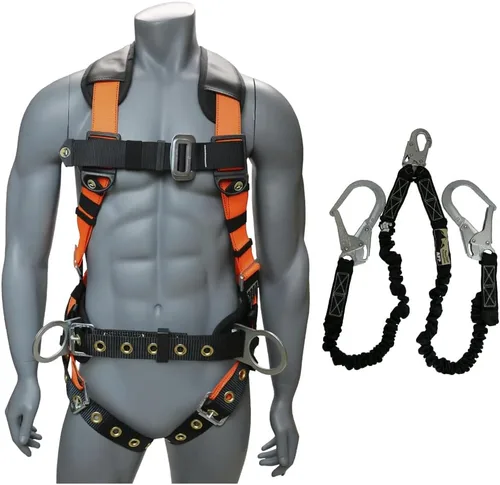 Miniatura 16 de Kit de arnés de protección contra caídas cómodo AFP Demon – Arnés de seguridad de cuerpo completo OSHA/ANSI PPE para trabajo de construcción