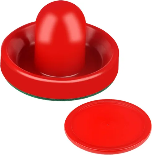 Miniatura 3 de ONE250 Empujadores de hockey de aire y discos de hockey de aire rojo, asas de portería, accesorios de repuesto para mesas de juego