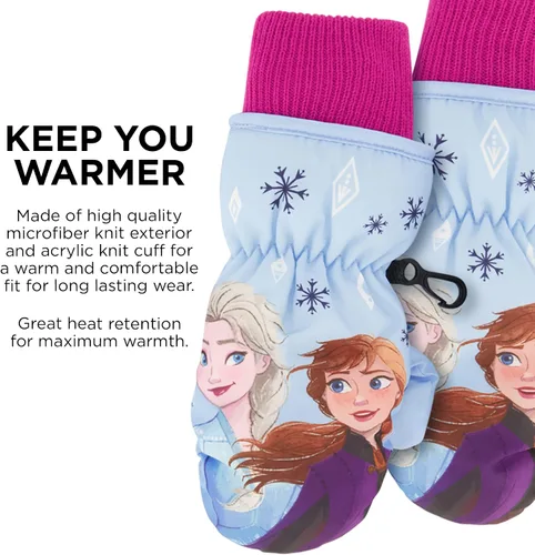 Miniatura 6 de Disney girls Winter Hat With Knit Mittens Set and Insulated Ski Ages 2-4 Or Frozen Knit Gloves and Glove Set Age 4-7